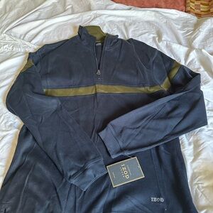 IZOD Navy and Olive Knit Pullover